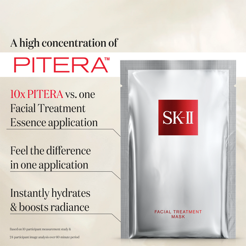 SK-II Facial Treatment Mask: Skin care sheet serum mask for dullness, dryness, and uneven skin tone slider5